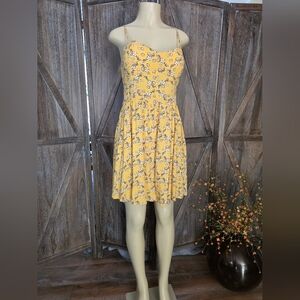 New Look Yellow Floral Mini Dress